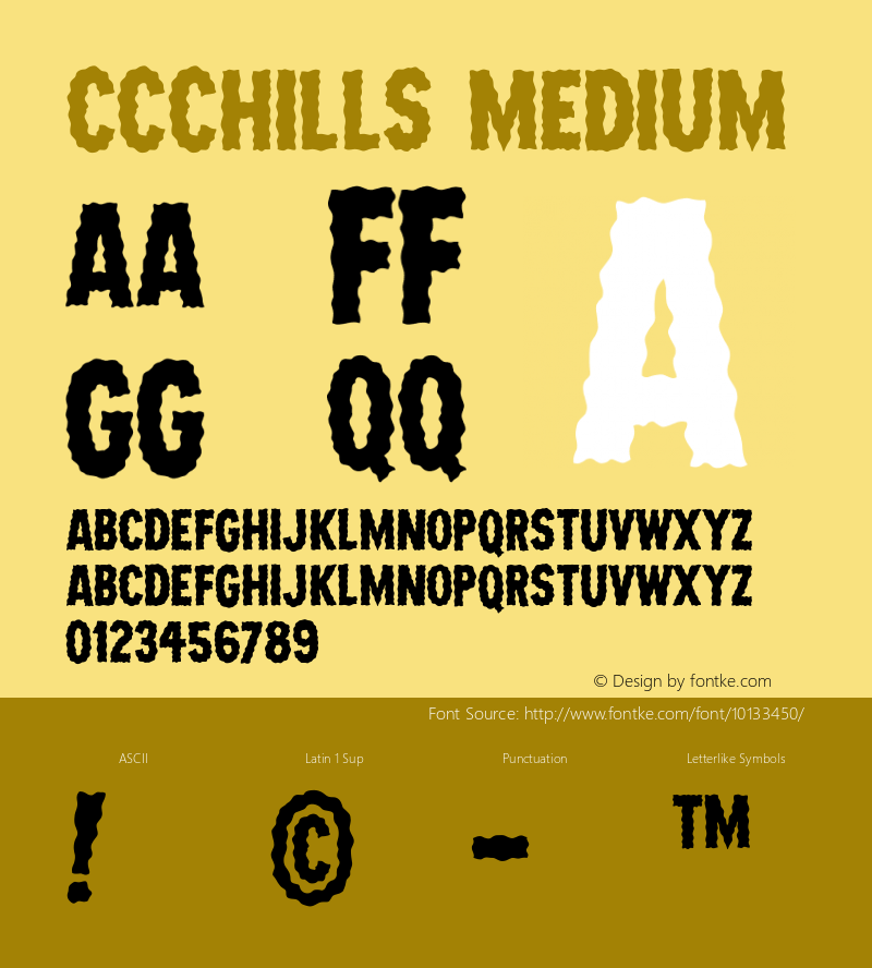 CCChills Medium 001.000 Font Sample