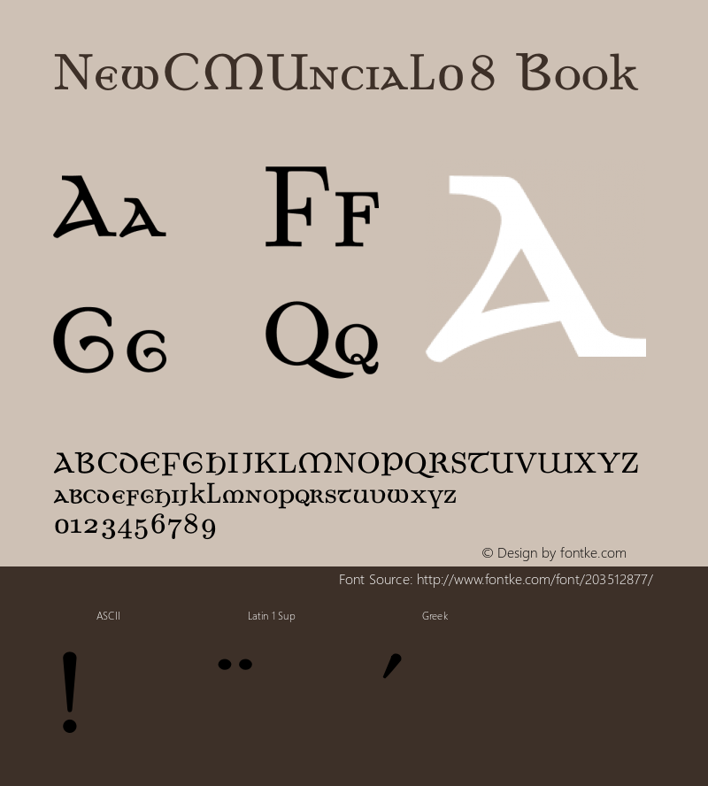 NewCMUncial08-Book Version 4.1图片样张