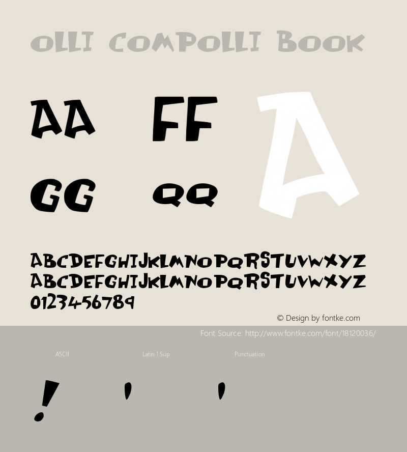 Olli Compolli Book Version The Joison Remix Font Sample