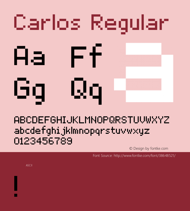 Carlos 1.0 Font Sample