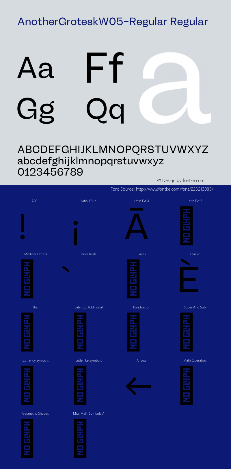 Another Grotesk W05 Regular Version 1.20图片样张