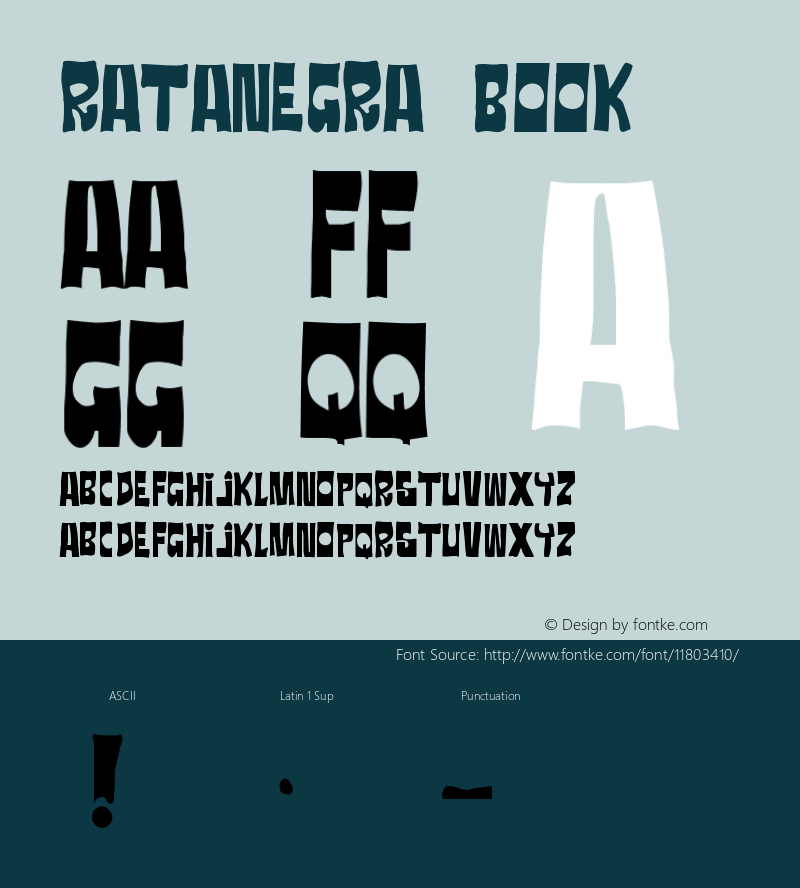 RATANEGRA Book Version 1.0 Font Sample