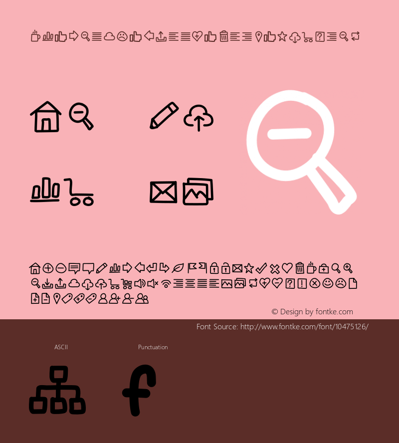 WG Handy Icons Vol2 Regular Version 001.000 Font Sample