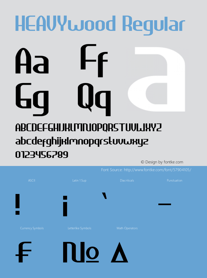 HEAVYwood Version 1.00;November 21, 2019;FontCreator 12.0.0.2535 64-bit Font Sample