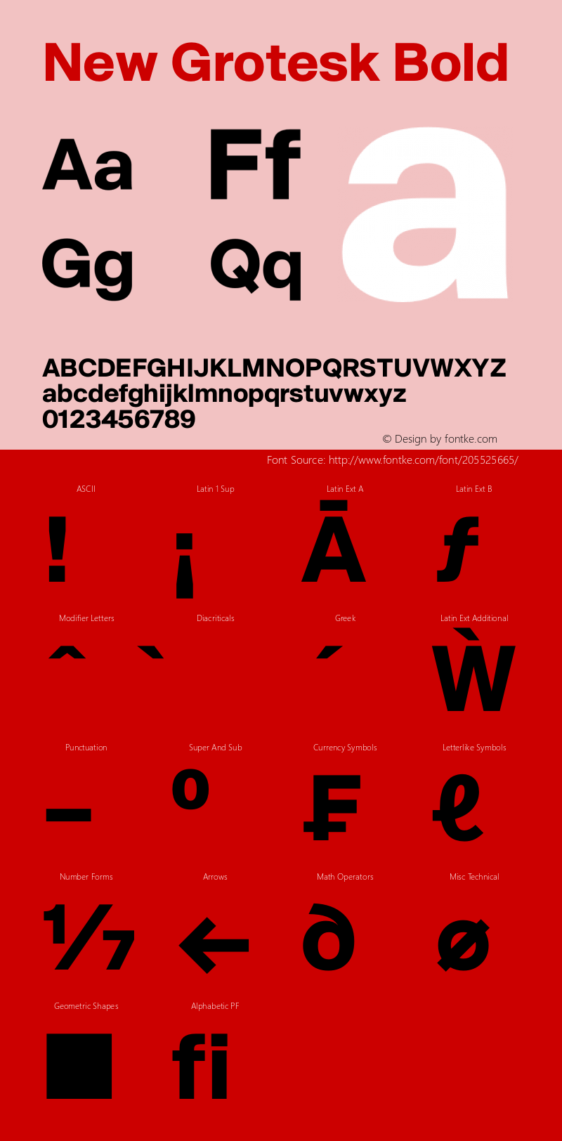 New Grotesk Bold Version 1.01A | wf-rip DC20210615图片样张