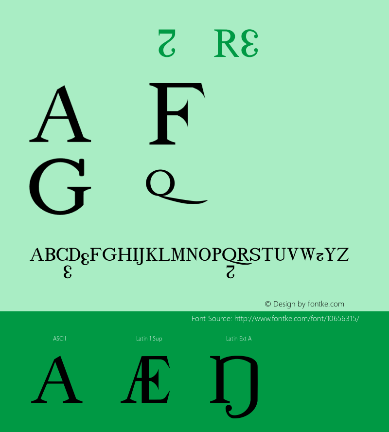 drmdozbx8 Regular Version 001.001 Font Sample