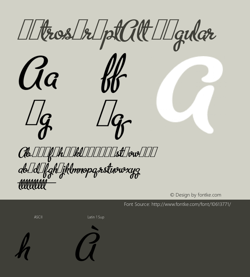 MetroScriptAlt Regular 1.000;com.myfonts.easy.alphabetsoup.metroscript.alt.wfkit2.version.32hH Font Sample