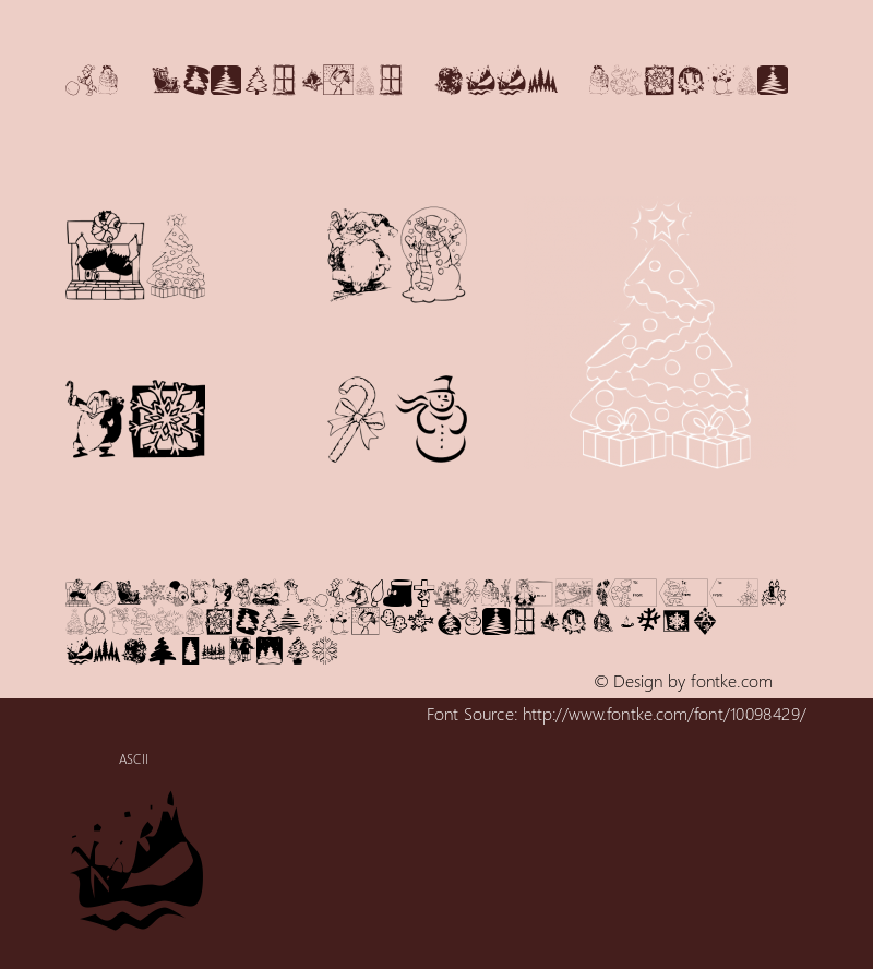KR Christmas 2001 Regular Macromedia Fontographer 4.1 12/23/01 Font Sample
