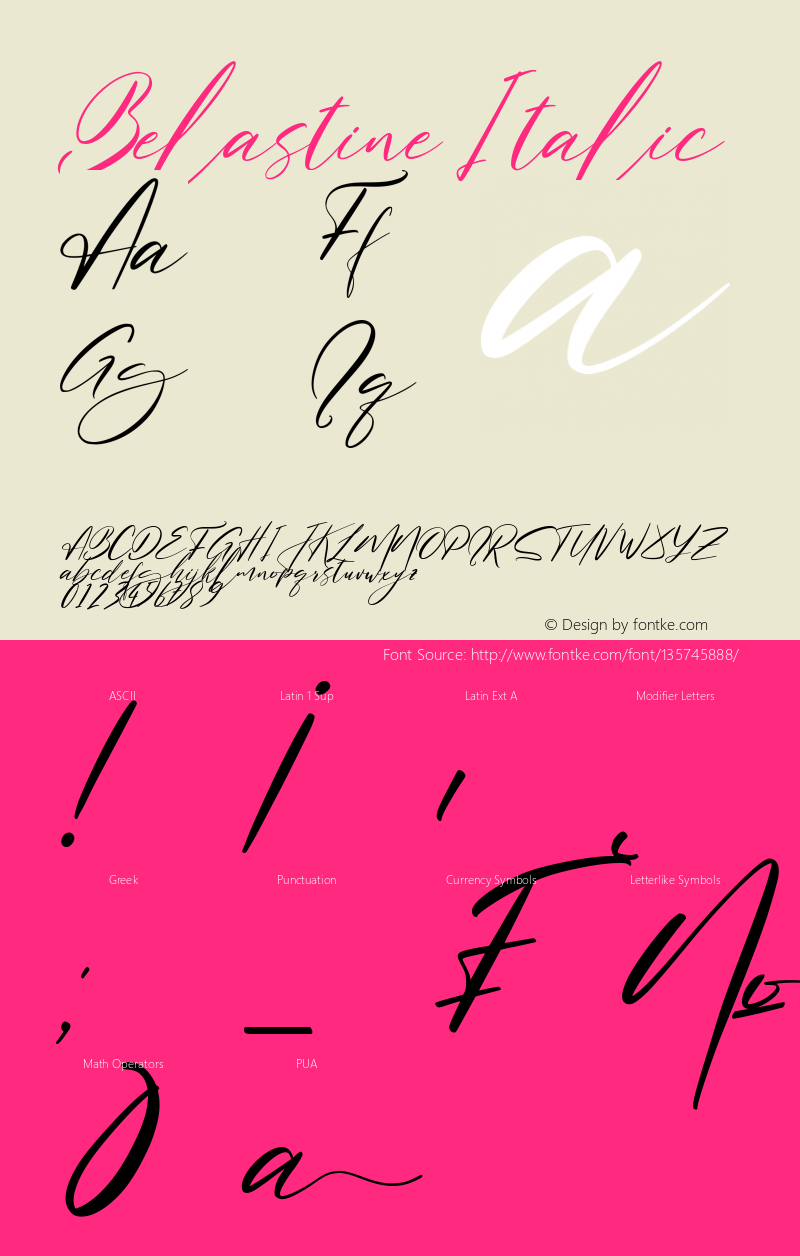 Belastine Italic Version 1.00;March 4, 2021;FontCreator 11.5.0.2430 64-bit Font Sample