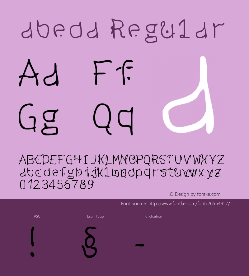 abeda Regular Fonty 1.0 Font Sample