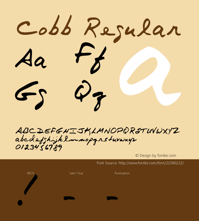 Cobb Regular Altsys Metamorphosis:3/9/95 Font Sample