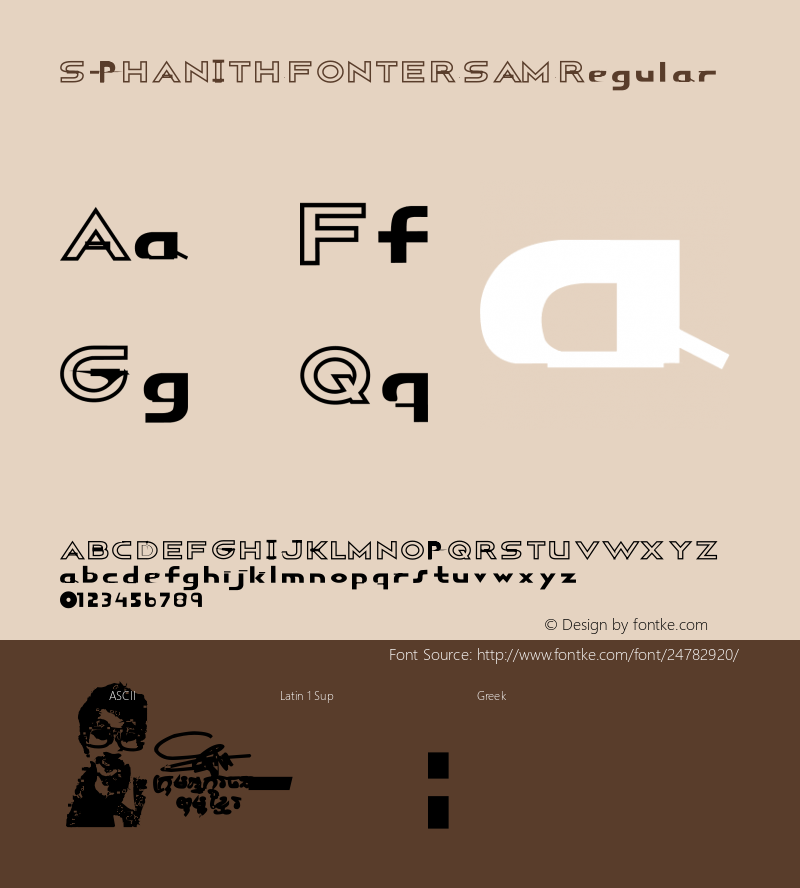 S-PHANITH FONTER SAM Version 1.0  Sep. 25 .2017 Font Sample