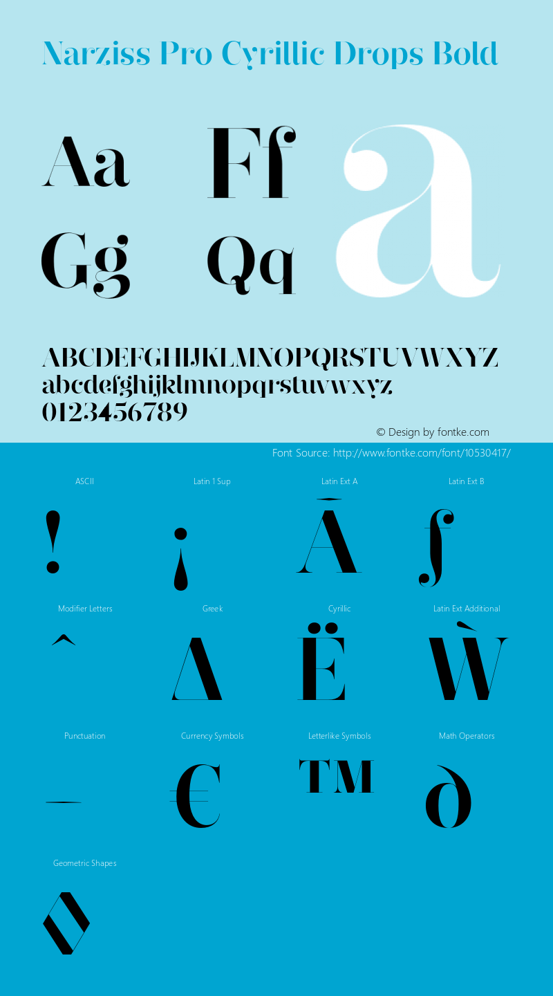 Narziss Pro Cyrillic Drops Bold Version 1.000;PS 001.000;hotconv 1.0.70;makeotf.lib2.5.58329;com.myfonts.hubertjocham.narziss-pro-cyrillic.narziss-pro-cy-bold-drops.wfkit2.3TSt Font Sample