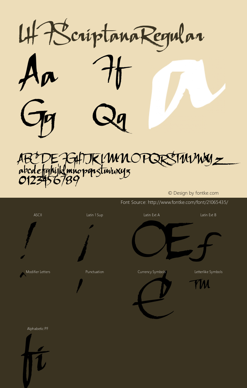 ☞LHF Scriptana Regular (1.0) ;com.myfonts.letterheadfonts.lhf-scriptana-regular.regular.wfkit2.3Apo Font Sample