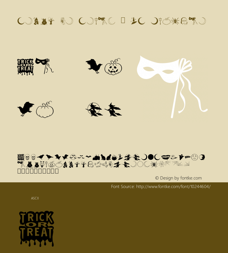 Trick or Treat 2 OT Regular Version 2.000 Font Sample