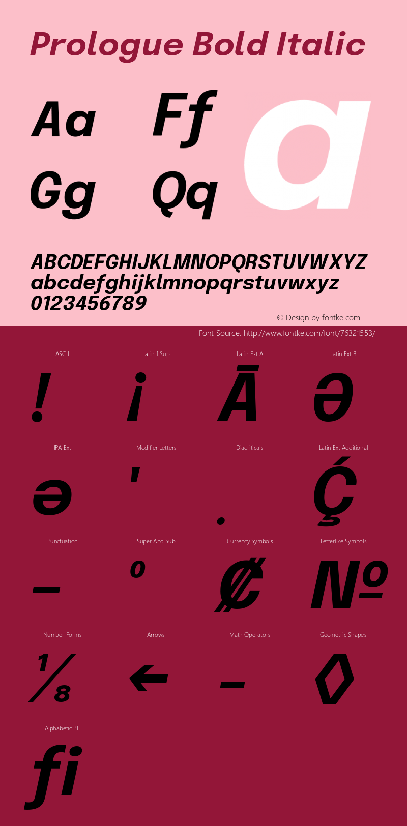 Prologue Bold Italic Version 1.002;July 14, 2020;FontCreator 13.0.0.2655 64-bit Font Sample