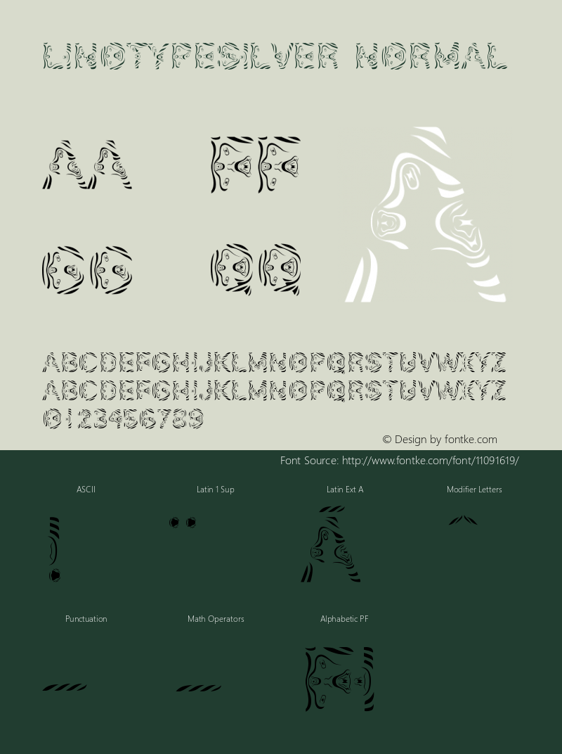 LinotypeSilver Normal Version 001.000 Font Sample