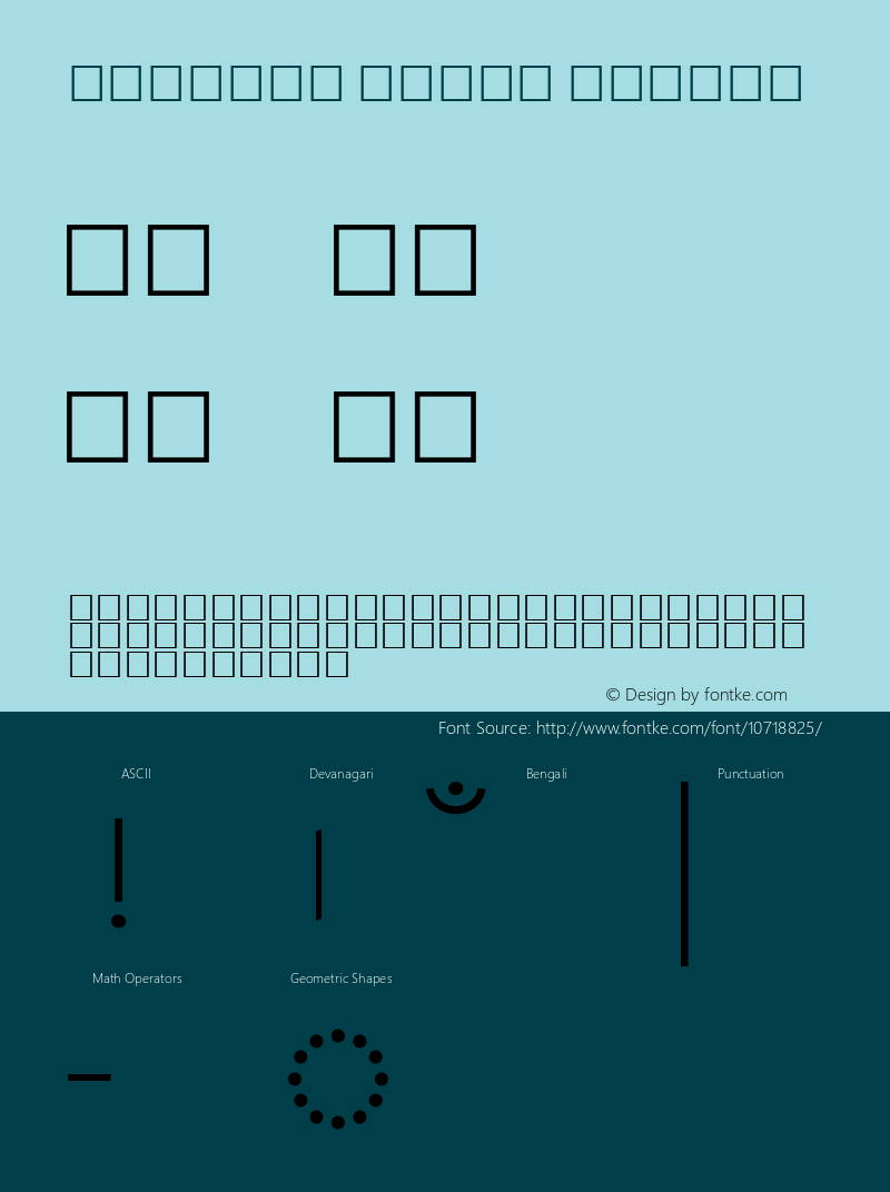 Ekushey Lohit Normal 2.0.1 Font Sample