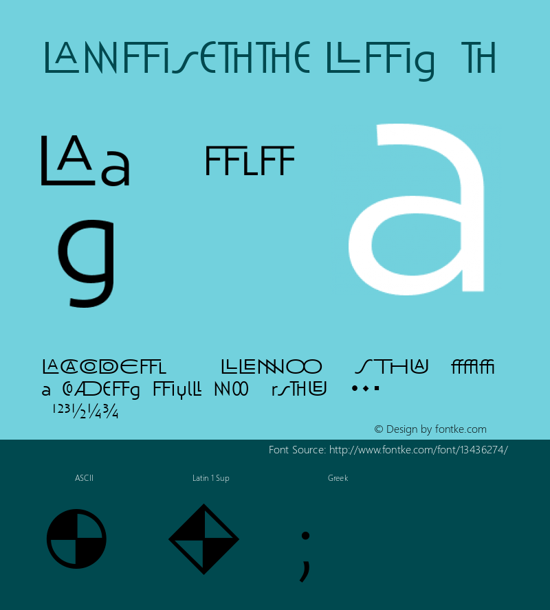 Anisette Light Version 002.001 Font Sample