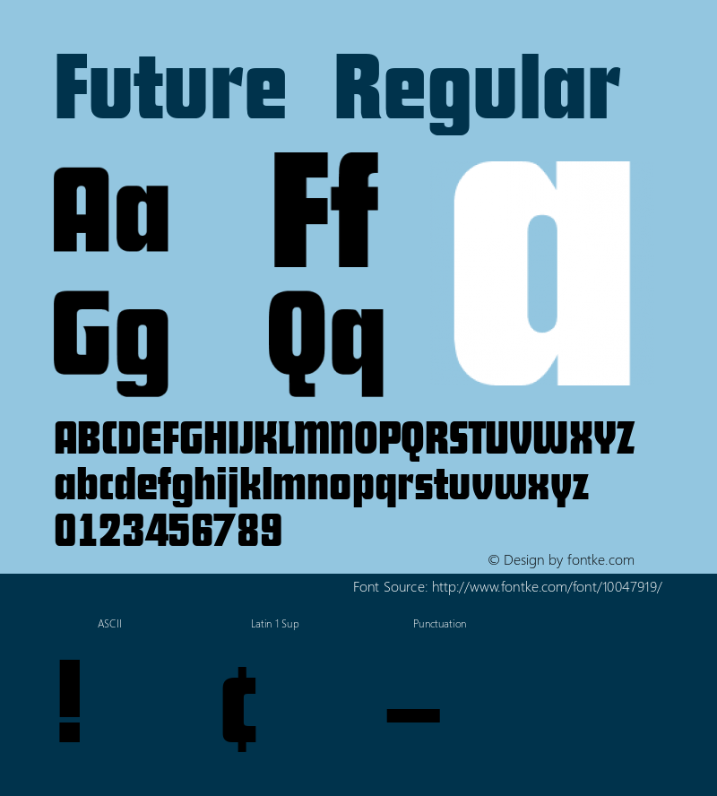 Future Regular Altsys Metamorphosis:8/22/94 Font Sample