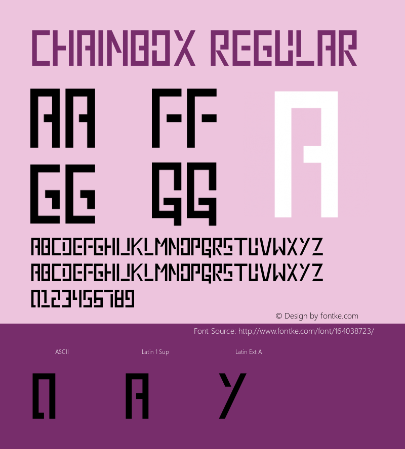 Chainbox Version 1.002;Fontself Maker 3.5.4 Font Sample