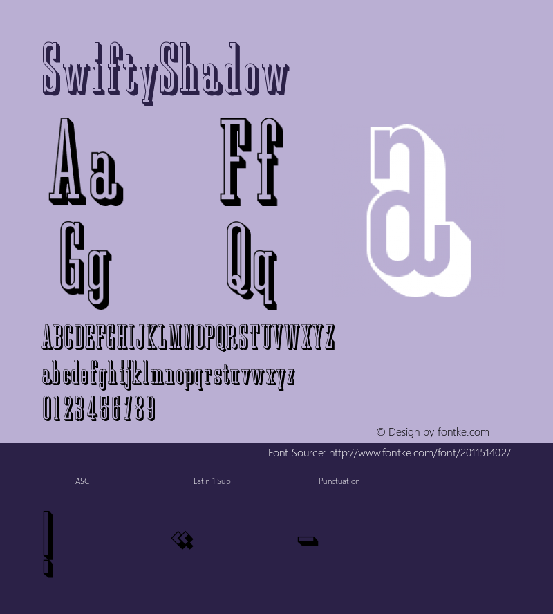 ☞SwiftyShadow 001.001; ttfautohint (v1.5);com.myfonts.easy.matchandkerosene.swifty.shadow.wfkit2.version.3CJH图片样张