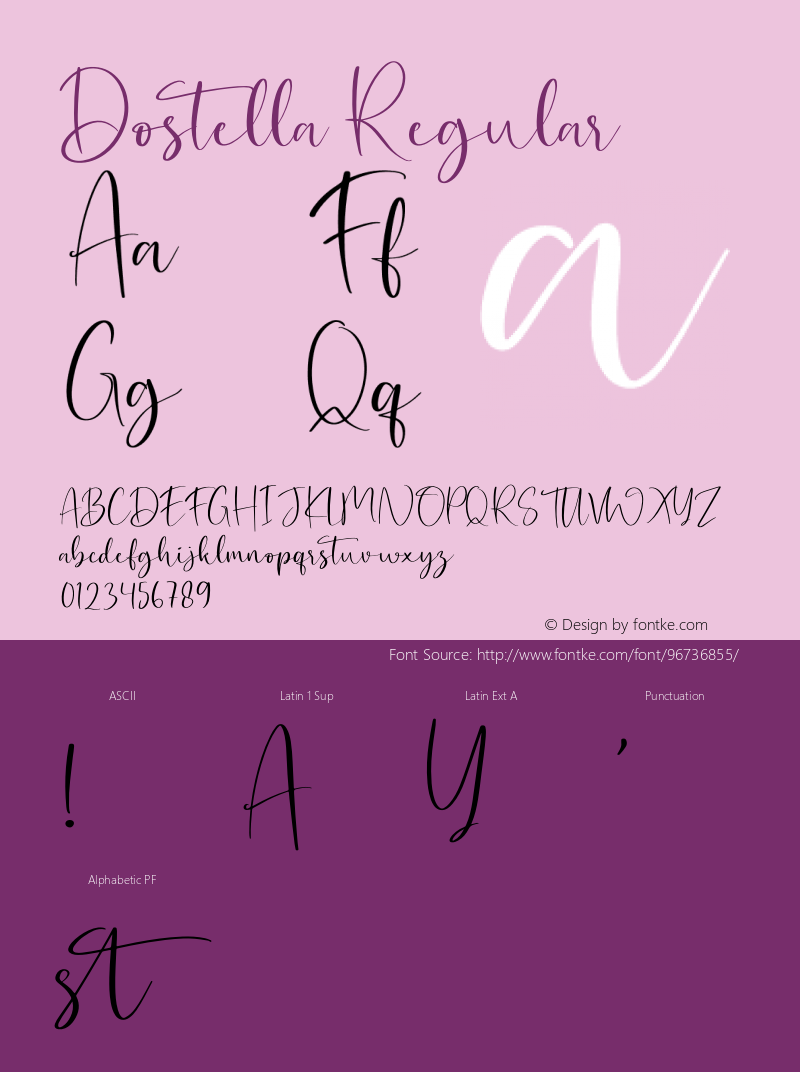 Dostella Version 1.003;Fontself Maker 3.5.4 Font Sample