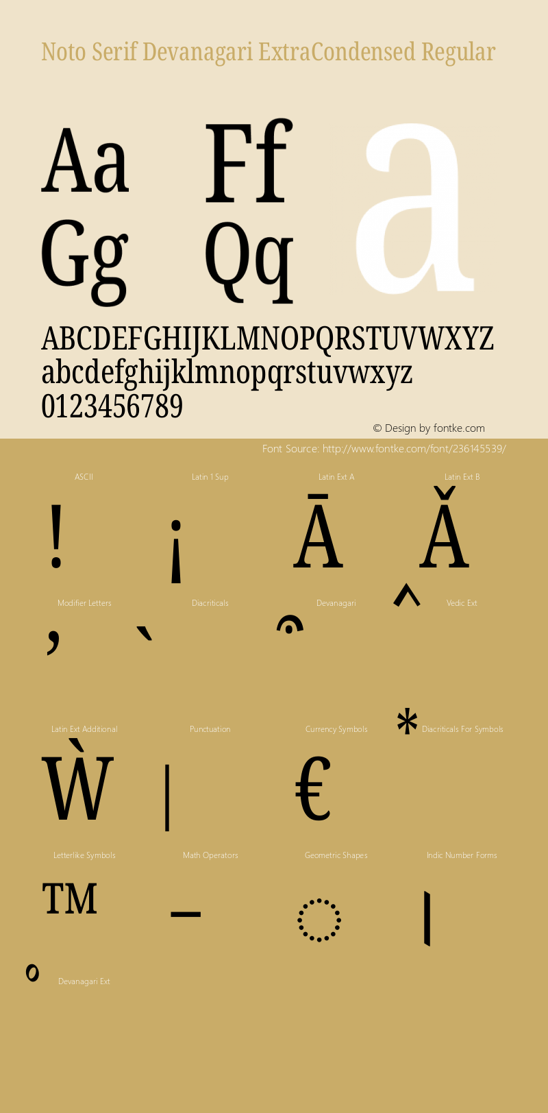 Noto Serif Devanagari ExtraCondensed Regular Version 2.003图片样张