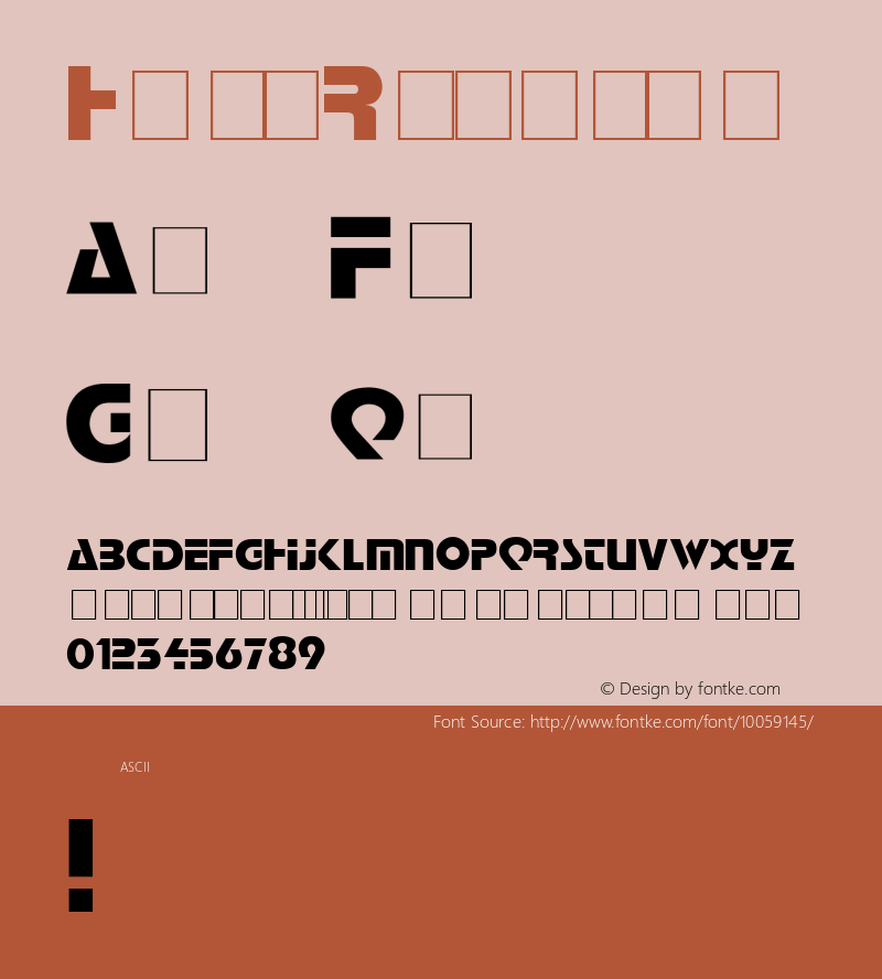 Halt Regular Unknown Font Sample