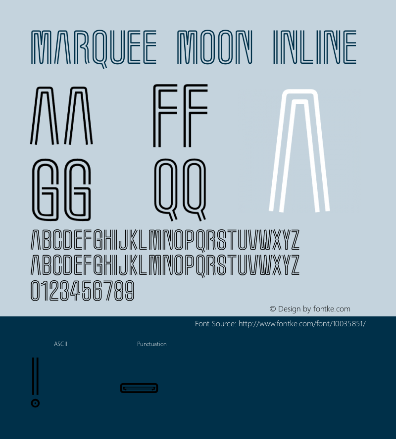 Marquee Moon Inline 1.0 Mon Jun 09 01:16:35 1997 Font Sample