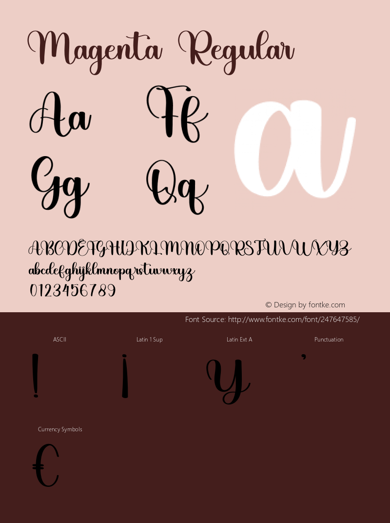 Magenta Version 1.003;Fontself Maker 3.5.7图片样张