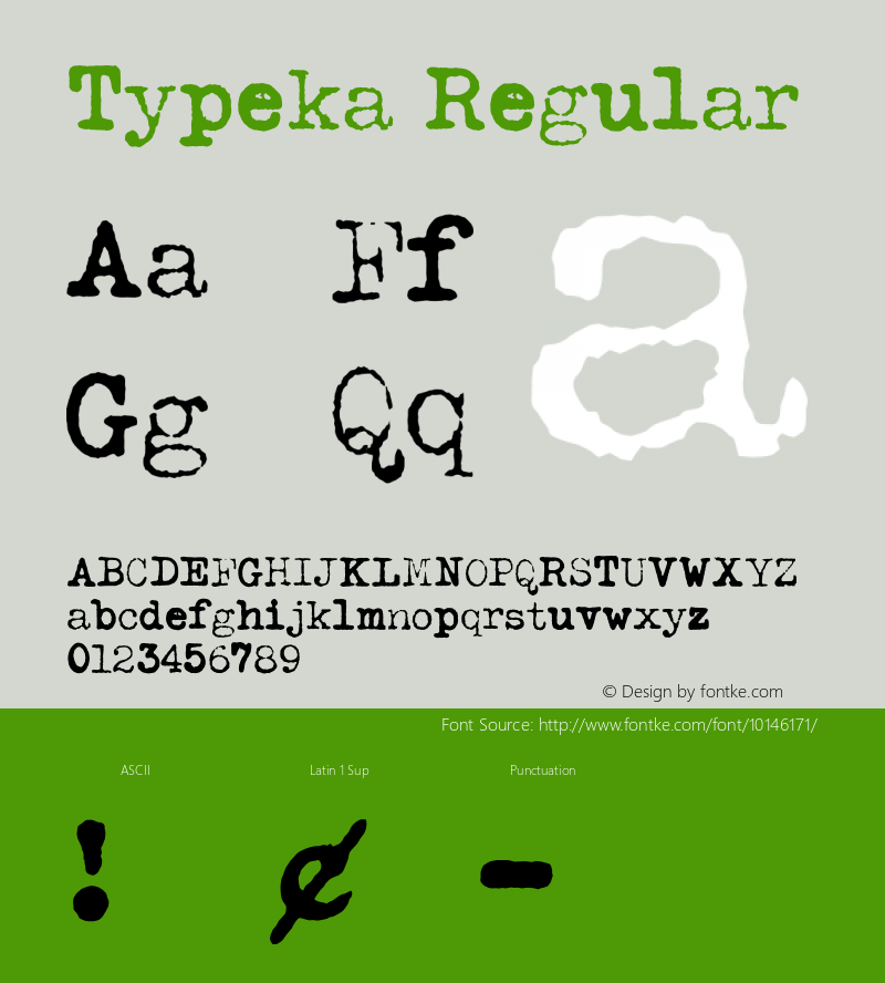 Typeka Regular Version 1.000;PS 001.000;hotconv 1.0.38 Font Sample