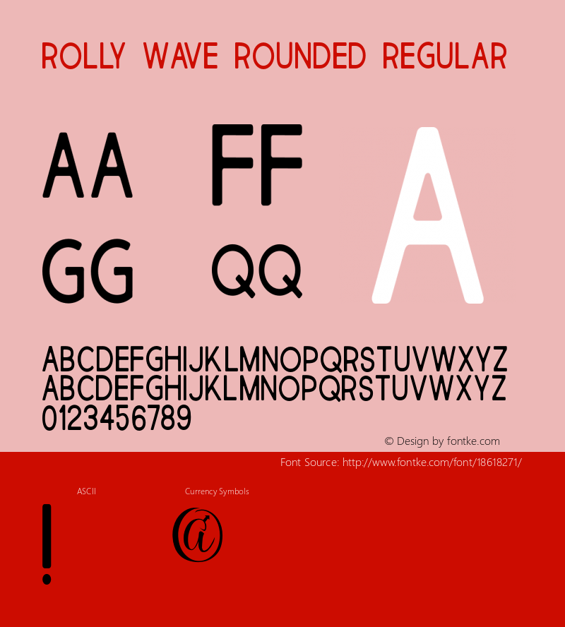 Rolly Wave Rounded Regular 1.000 Font Sample