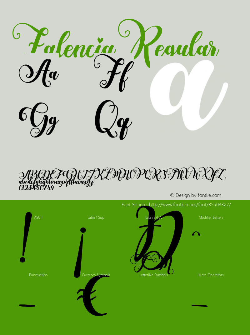 Falencia Version 1.00;September 5, 2020;FontCreator 12.0.0.2563 64-bit Font Sample