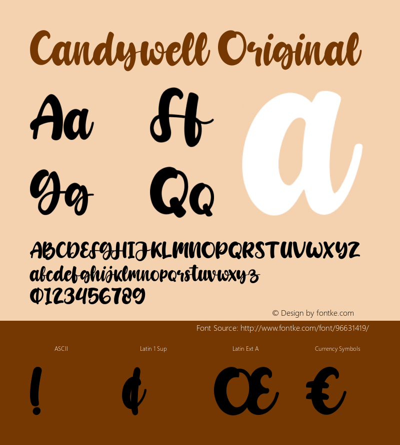 Candywell Original Version 1.00;October 31, 2020;FontCreator 12.0.0.2563 64-bit Font Sample