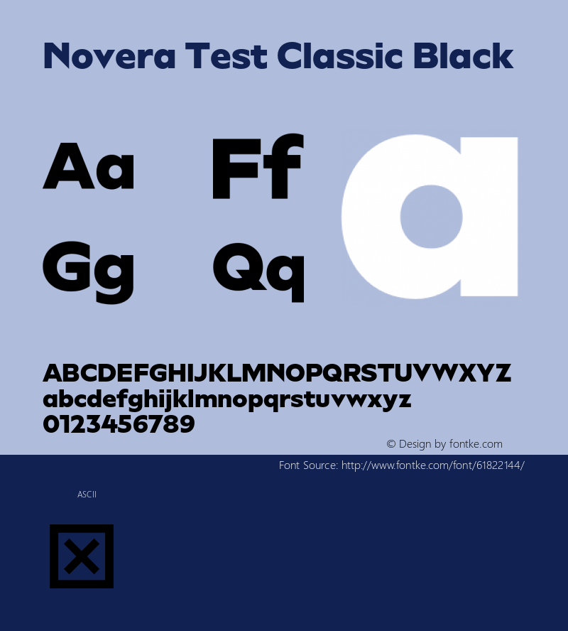 Novera Test Classic Black Version 1.000;hotconv 1.0.109;makeotfexe 2.5.65596 Font Sample