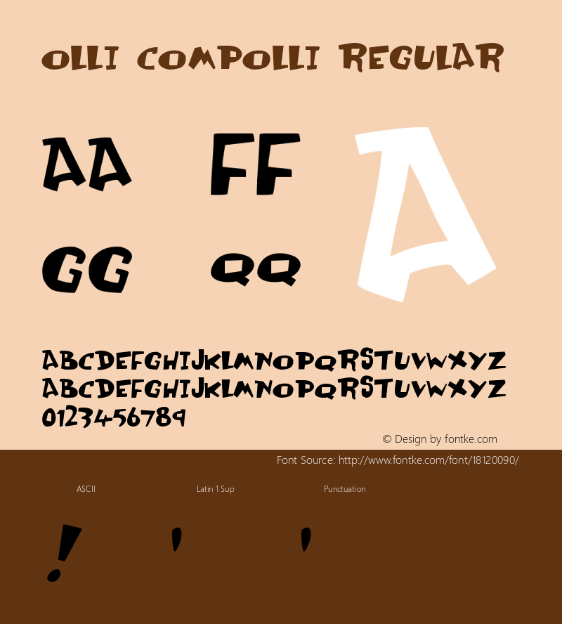 Olli Compolli Regular The Joison Remix Font Sample