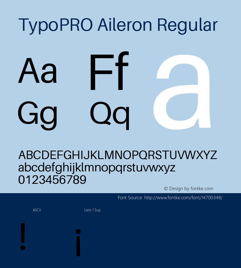 TypoPRO Aileron Regular Version 1.000;PS 001.000;hotconv 1.0.70;makeotf.lib2.5.58329 Font Sample