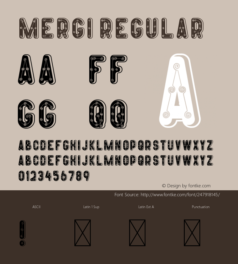 MERGI Version 1.001;Fontself Maker 3.5.7图片样张
