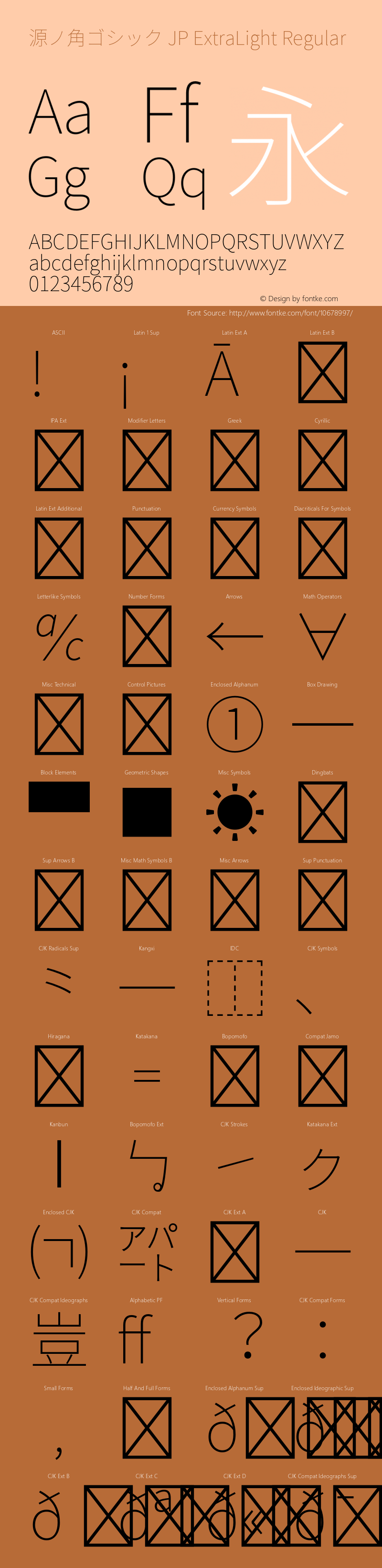 源ノ角ゴシック JP ExtraLight Regular Version 1.002;PS 1.002;hotconv 1.0.81;makeotf.lib2.5.63406 Font Sample