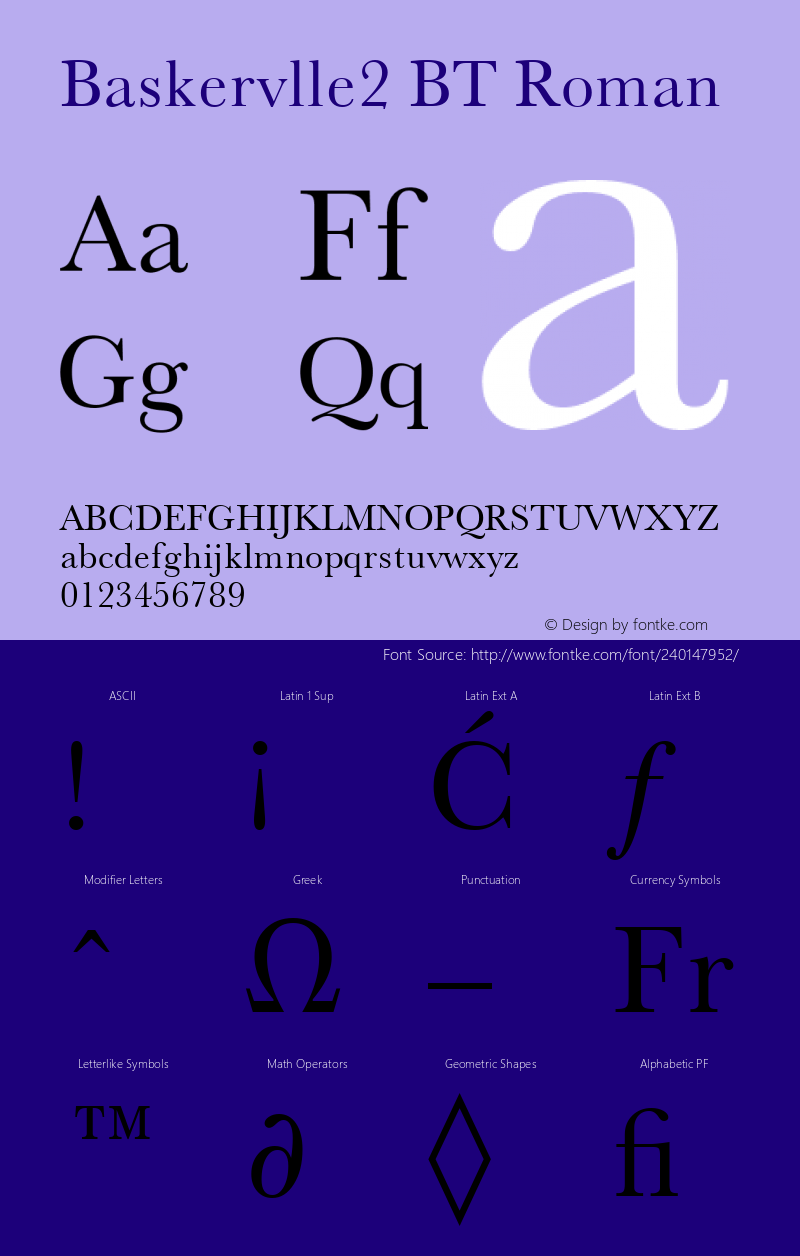 Baskervlle2 BT Roman Version 1.01 emb4-OT图片样张