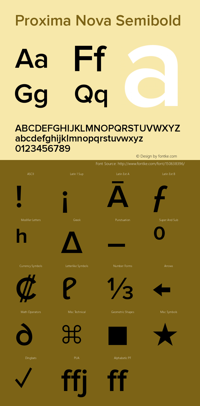 ProximaNova-Semibold Version 1.000;PS 001.000;hotconv 1.0.38 Font Sample