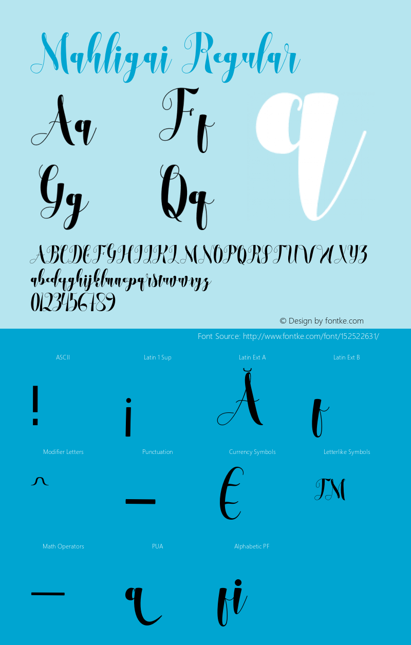 Mahligai Version 1.000 Font Sample