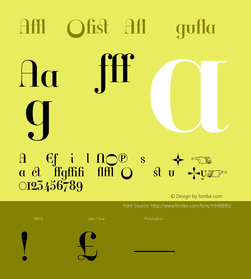 Ambroise AltRegular Version 001.000 Font Sample