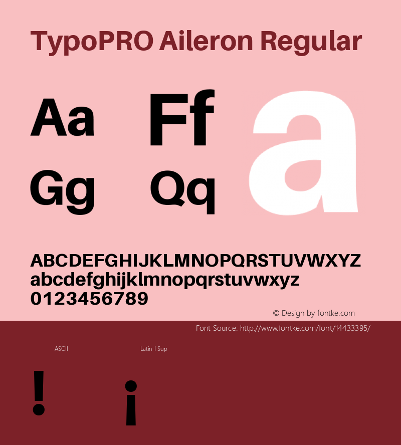 TypoPRO Aileron Regular Version 1.000;PS 001.000;hotconv 1.0.70;makeotf.lib2.5.58329 Font Sample
