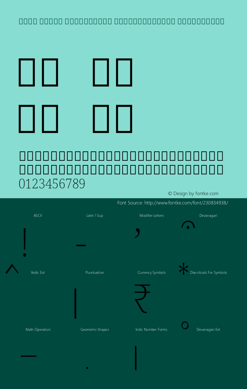 Noto Serif Devanagari SemiCondensed ExtraLight Version 2.001; ttfautohint (v1.8) -l 8 -r 50 -G 200 -x 14 -D deva -f none -a qsq -X 