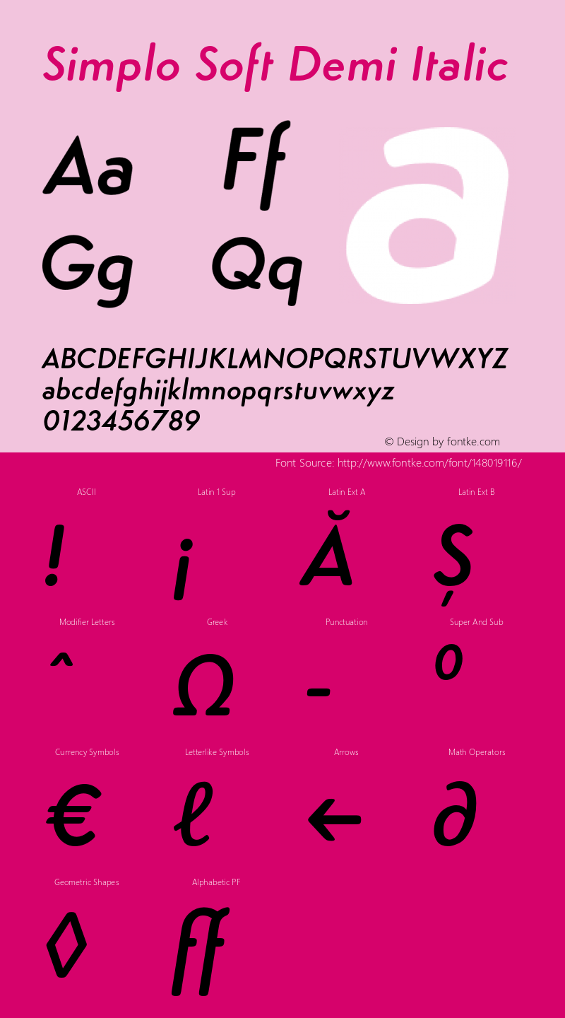 SimploSoft-DemiItalic Version 1.07          UltraPrecision Font Font Sample