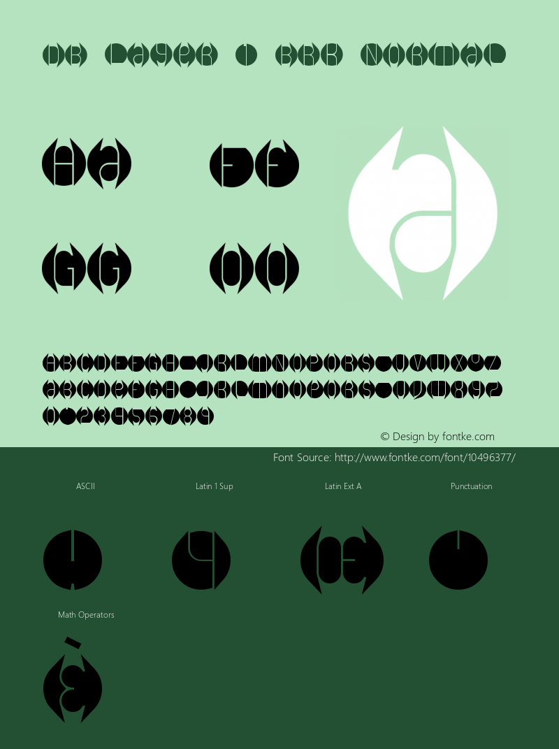 DB Layer 1 BRK Normal Version 2.01 Font Sample