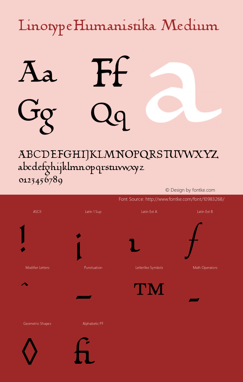 LinotypeHumanistika Medium Version 001.000 Font Sample