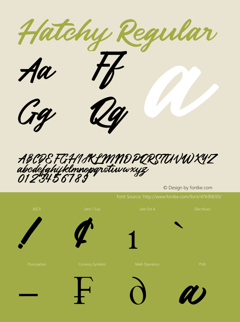 Hatchy Version 1.00;November 1, 2019;FontCreator 12.0.0.2545 64-bit Font Sample